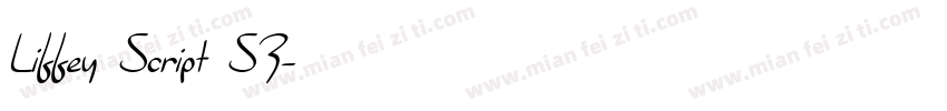 Liffey Script SF字体转换